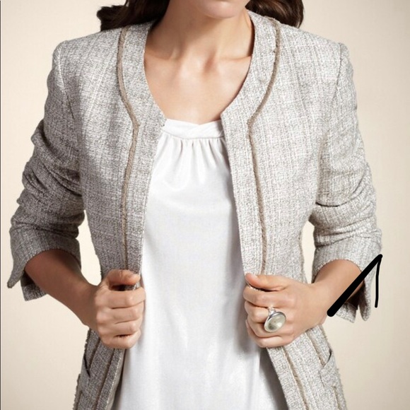 Chico's Jackets & Blazers - NWT CHICO’S Tan Tweed Daphne Jacket
